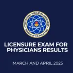 list of passers march and april 2025 physicians licensure exam