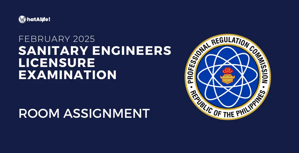 Room Assignment — February 2025 Sanitary Engineers Licensure Exam