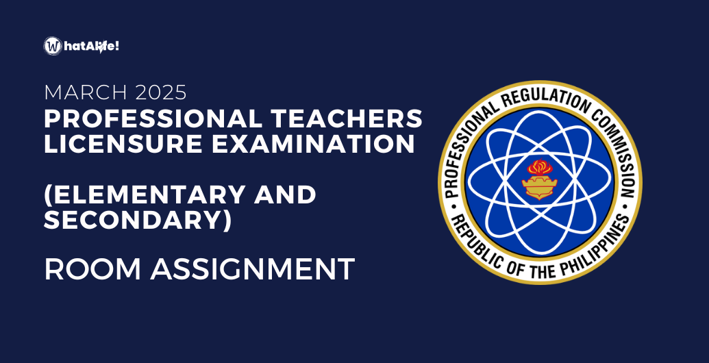 Room Assignment — March 2025 Professional Teachers Licensure Exam