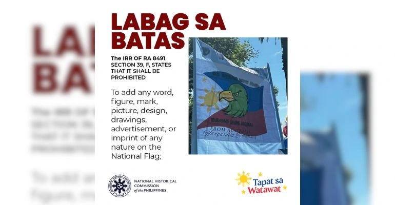 nhcp-condemns-duterte-supporters-for-altering-the-philippine-flag