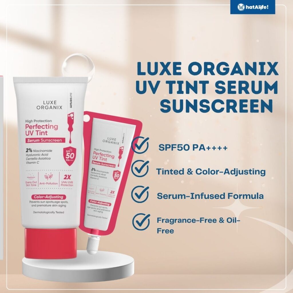 LUXE ORGANIX High Protection Perfecting UV Tint Serum Sunscreen