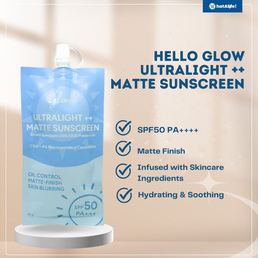 Hello Glow Ultralight ++ Matte Sunscreen