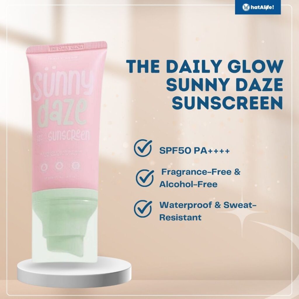 THE DAILY GLOW Sunny Daze Sunscreen Face Body Sunblock