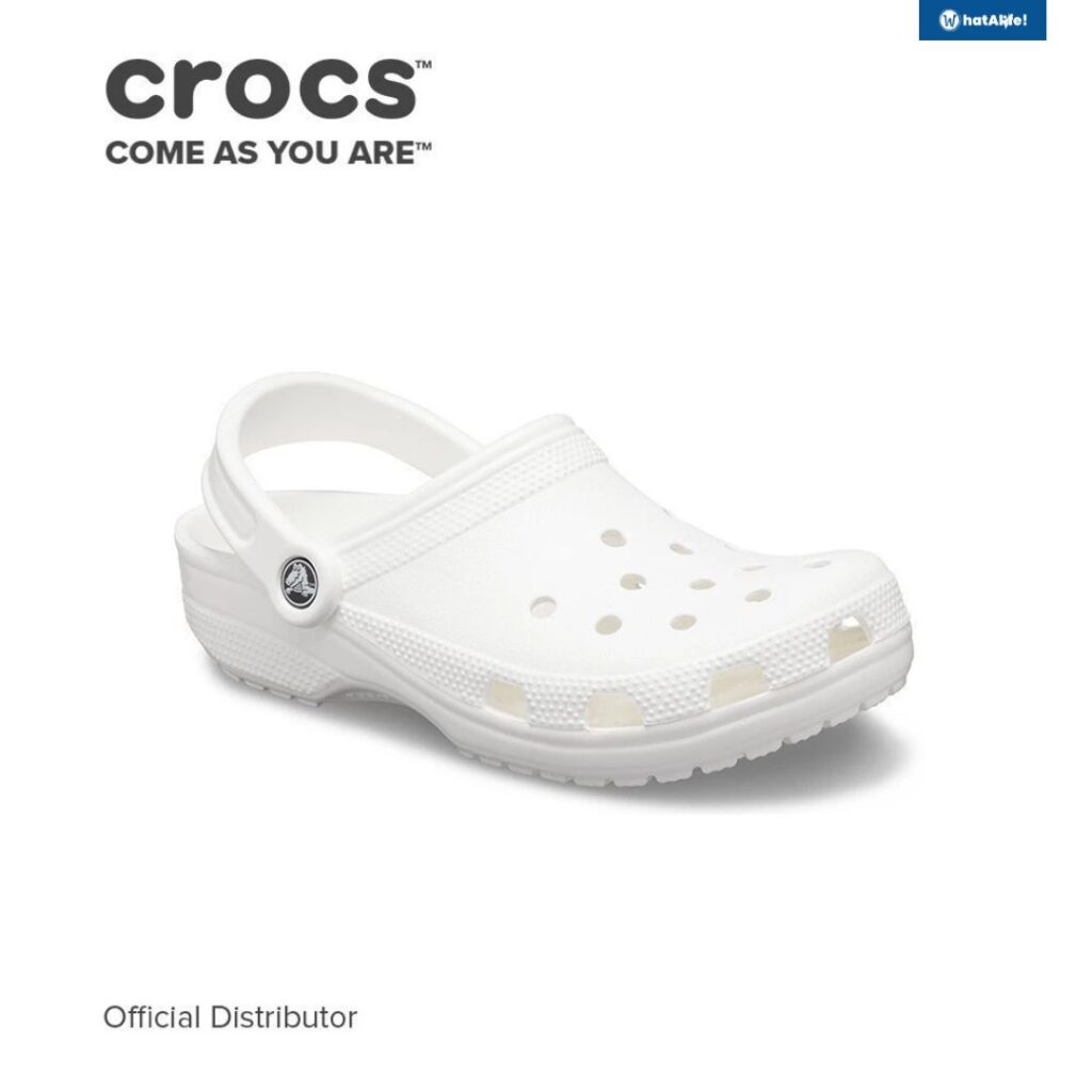 4. Crocs Classic Clog in White