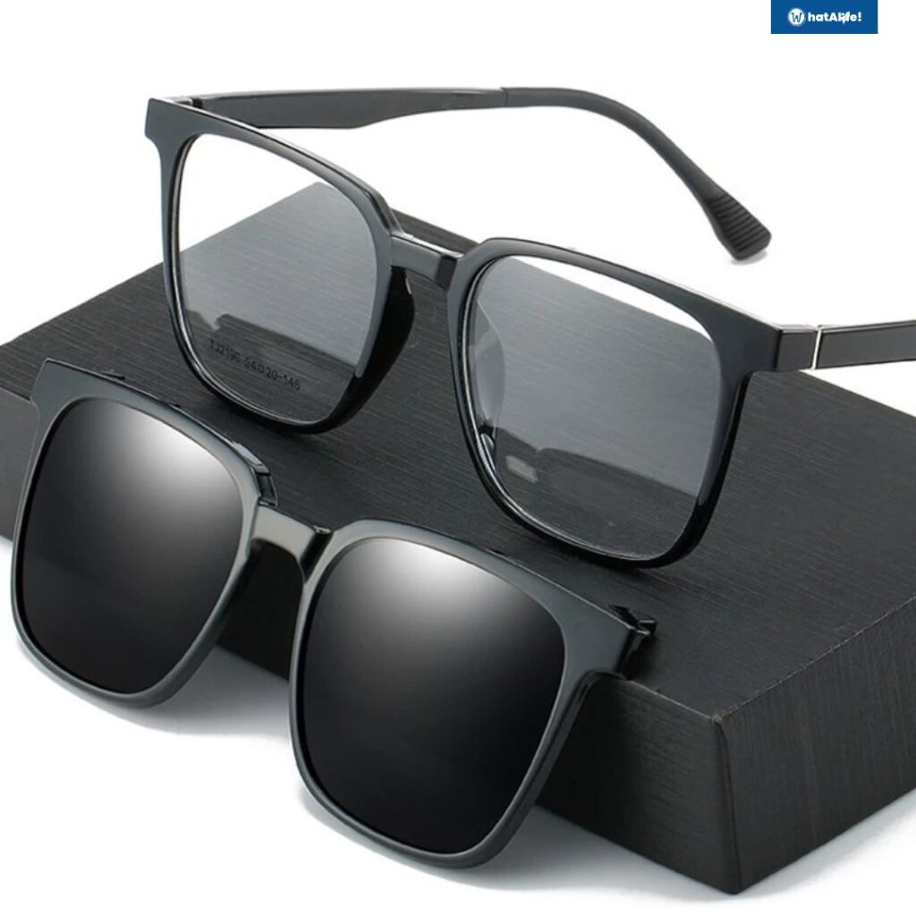 Magnetic Clip On Polarized Sunglasses